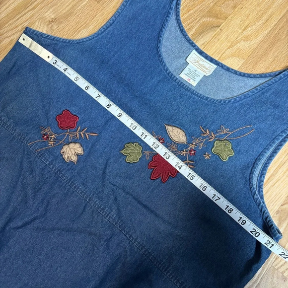 Embroidered Blue Midi Dress - Picture 4 of 6